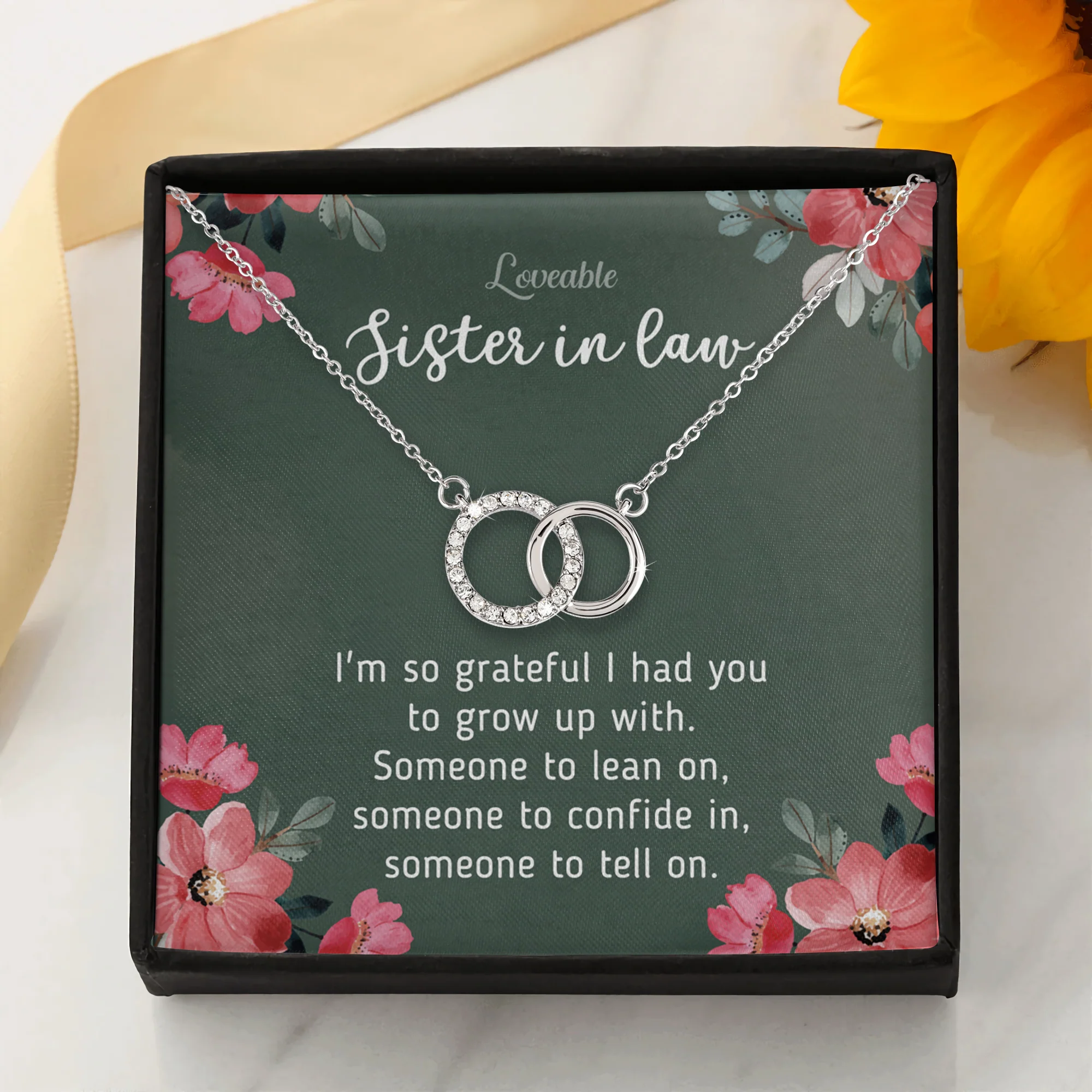 Sister In Law I'm So Grateful I Had You Special Necklace Birthday Gift For Sister In Law - Image 3
