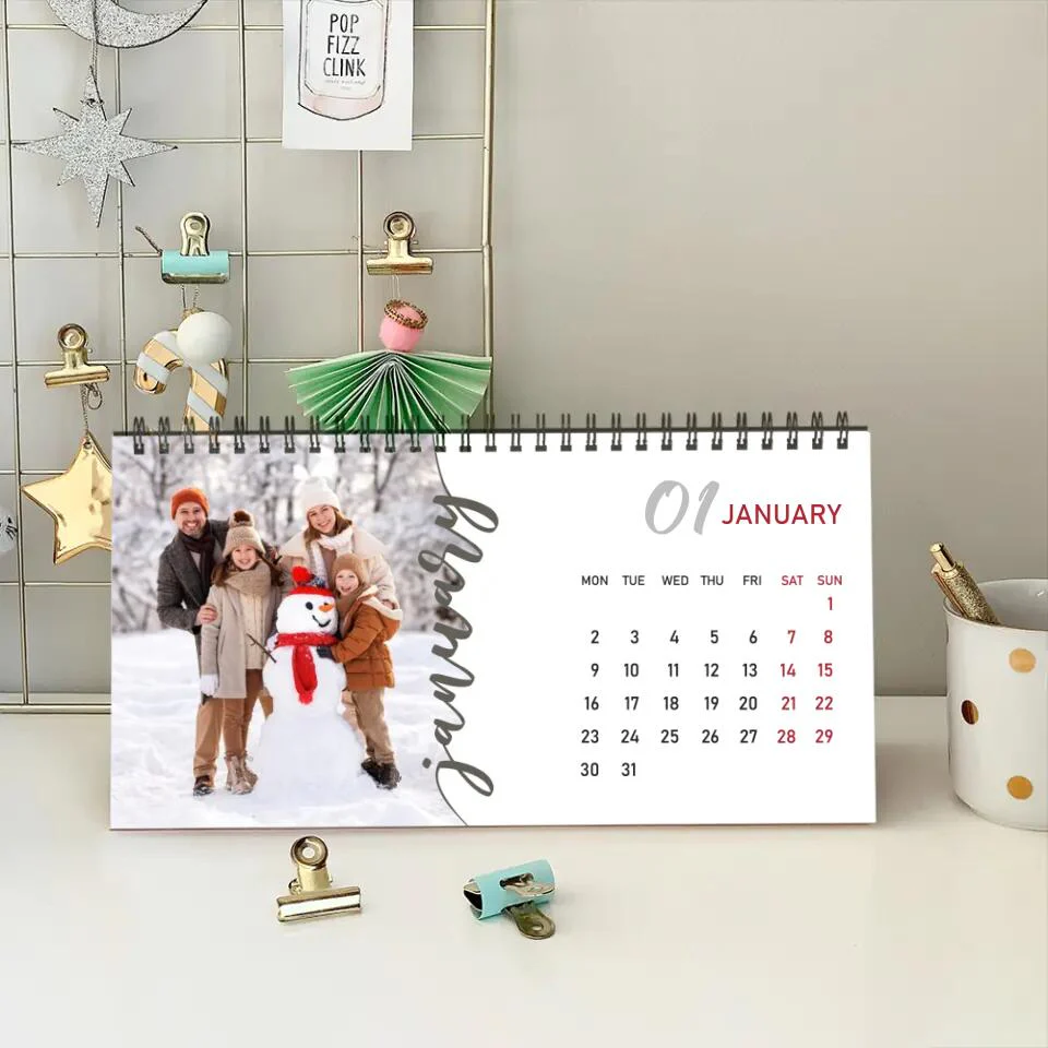 Snapshots of Time Custom Calendar Gift For Family On New Year 2025 - Image 3