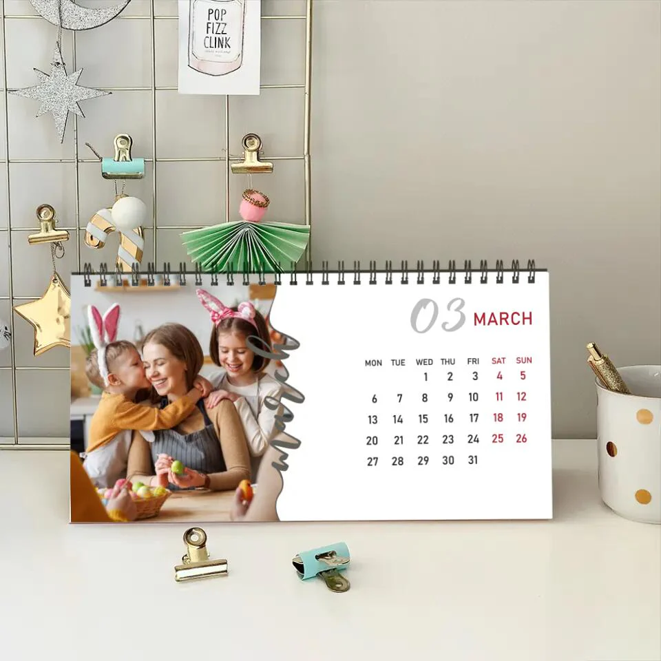 Snapshots of Time Custom Calendar Gift For Family On New Year 2025 - Image 5