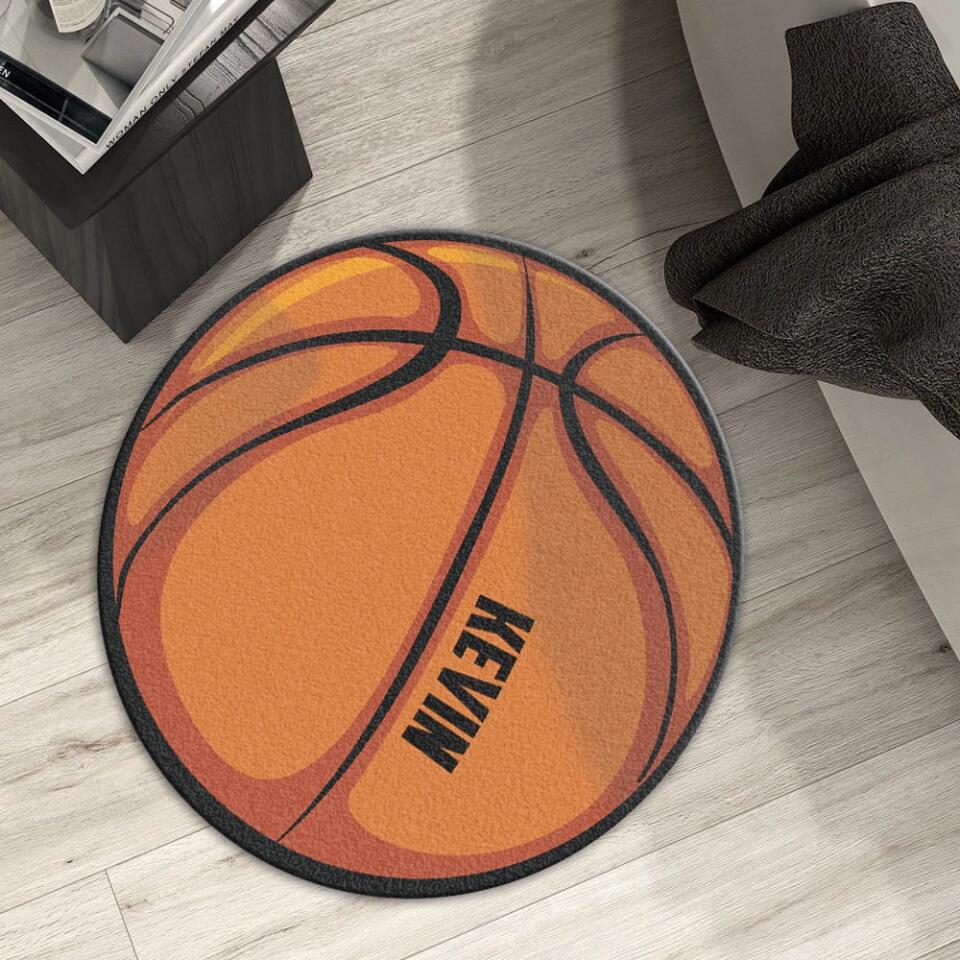 Soccer Football Baseball Basketball Custom Shape Rug Gift for Sport Lover Boy's Room Decoration - Image 7