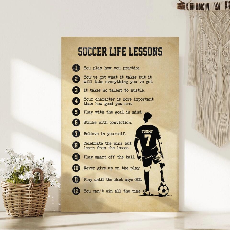 Soccer Life Lessons Custom Canvas Poster Gift For Soccer Players - Image 10