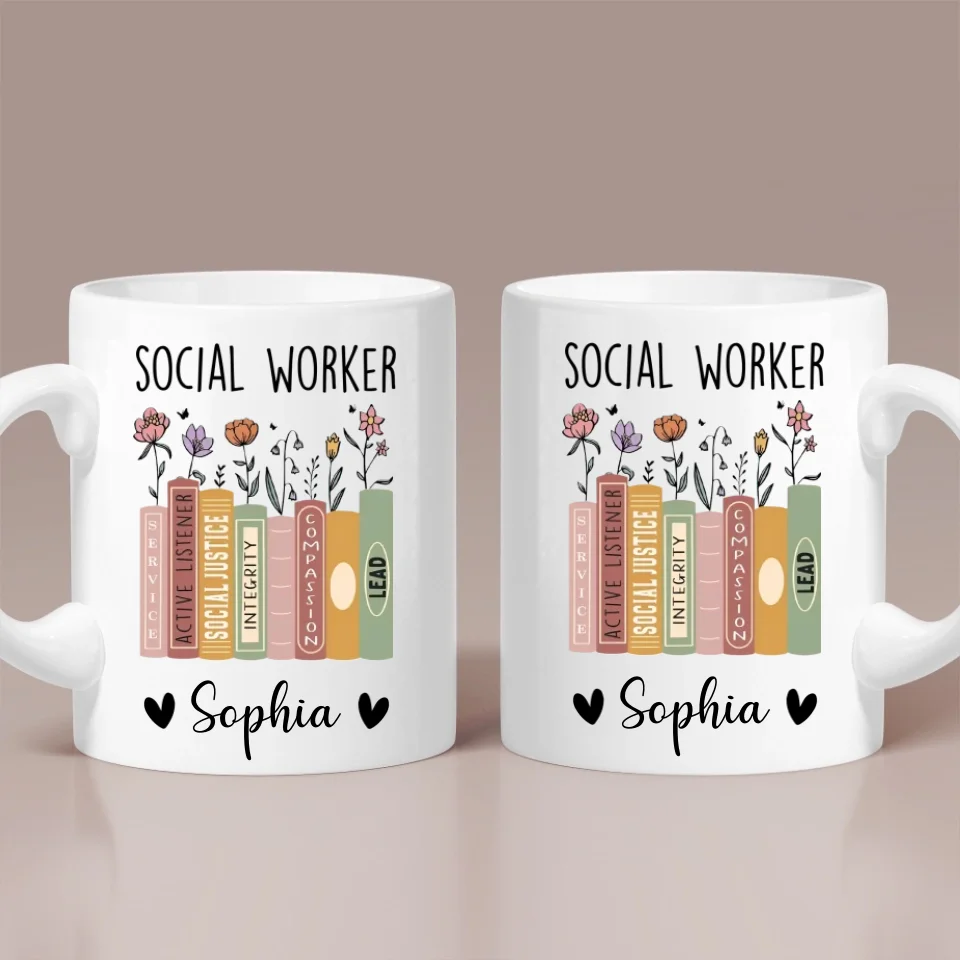 Social Worker Personalized Mug, Social Worker Cup, Social Worker Gift, Gift For Social Worker, Social Worker Appreciation Gift - Image 2