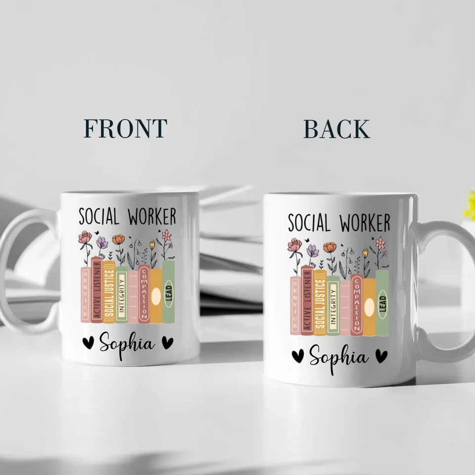 Social Worker Personalized Mug, Social Worker Cup, Social Worker Gift, Gift For Social Worker, Social Worker Appreciation Gift - Image 3