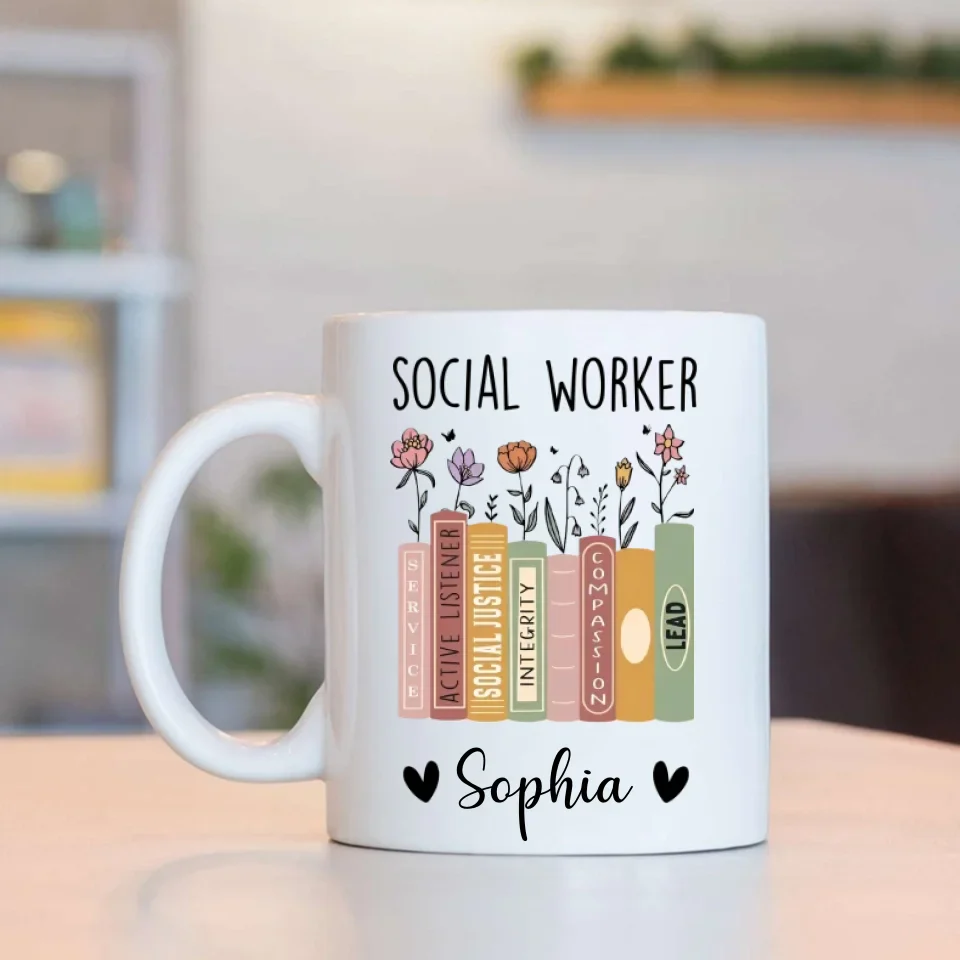 Social Worker Personalized Mug, Social Worker Cup, Social Worker Gift, Gift For Social Worker, Social Worker Appreciation Gift - Image 4