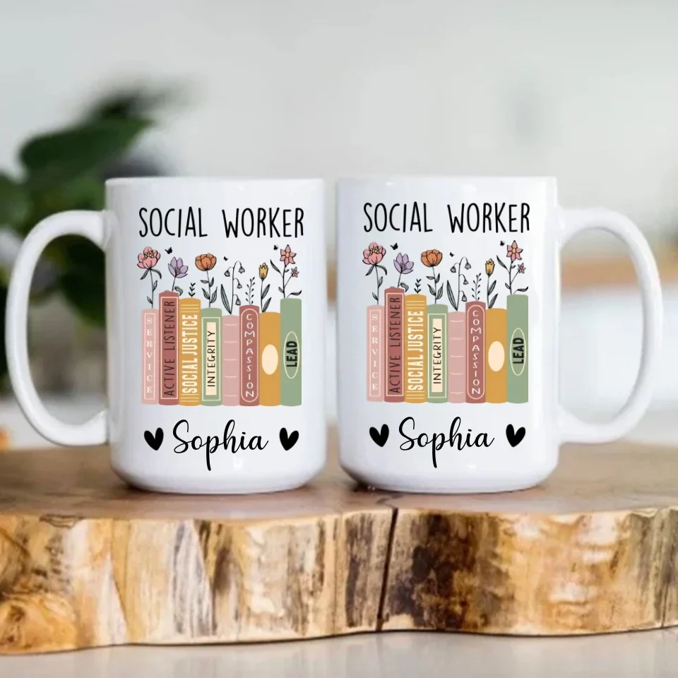 Social Worker Personalized Mug, Social Worker Cup, Social Worker Gift, Gift For Social Worker, Social Worker Appreciation Gift - Image 5