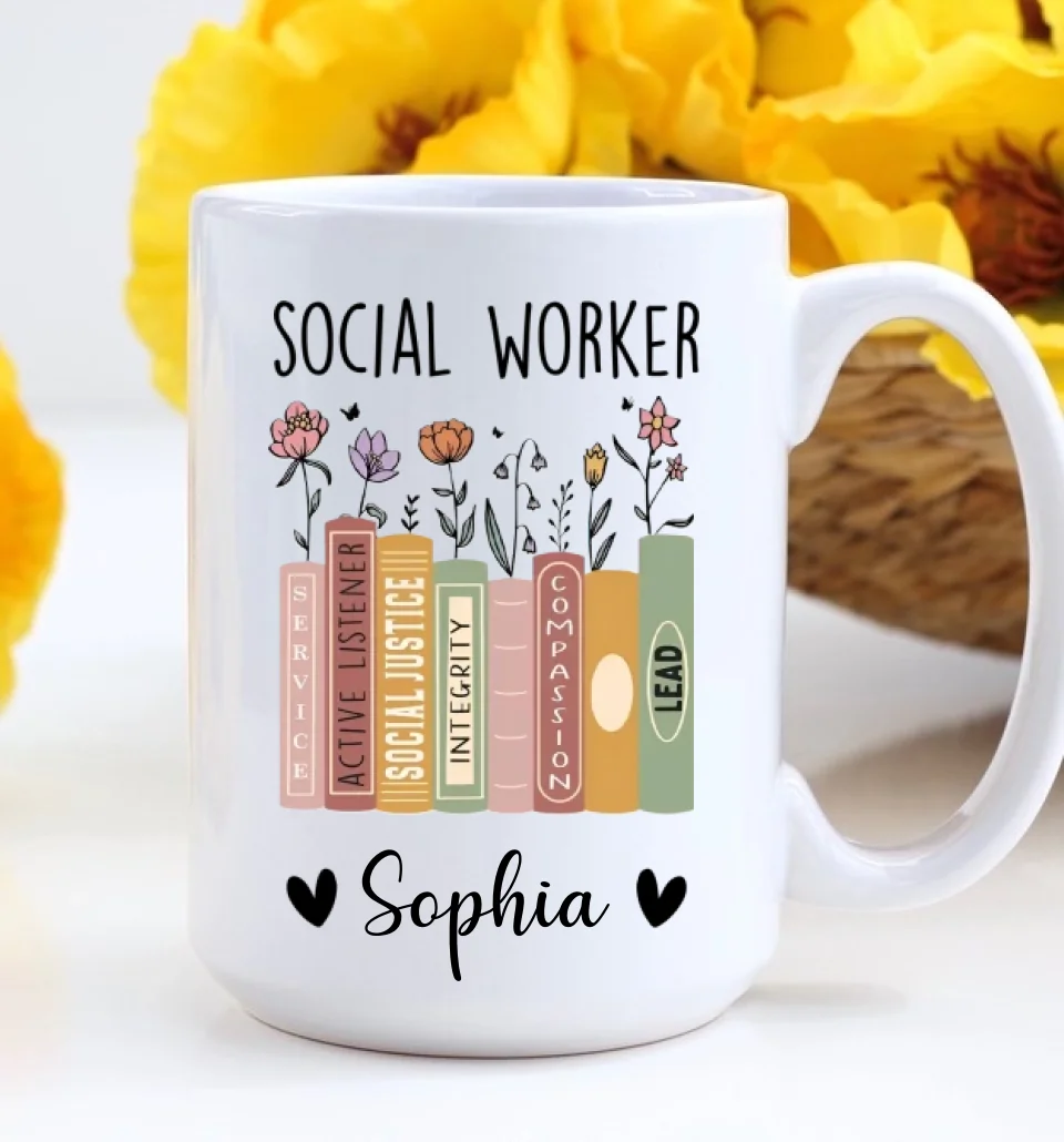 Social Worker Personalized Mug, Social Worker Cup, Social Worker Gift, Gift For Social Worker, Social Worker Appreciation Gift - Image 7