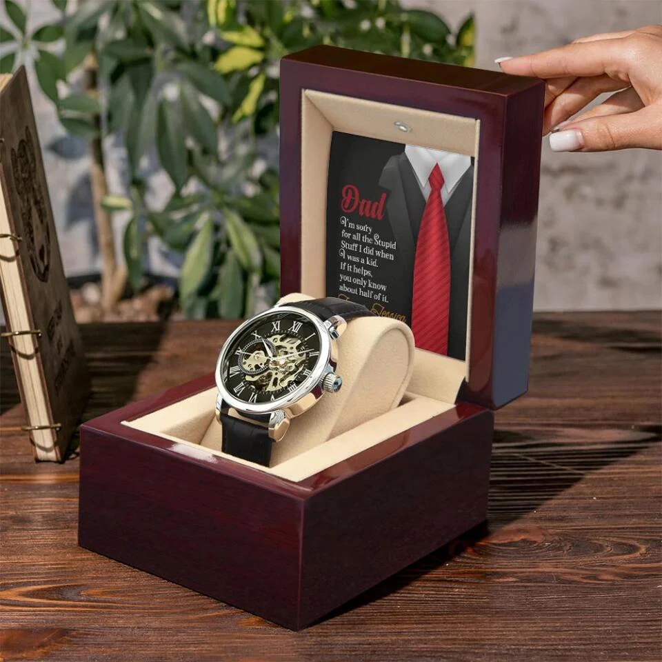 Sorry Dad For What I Did When I Was Young Personalized Watch - Image 8