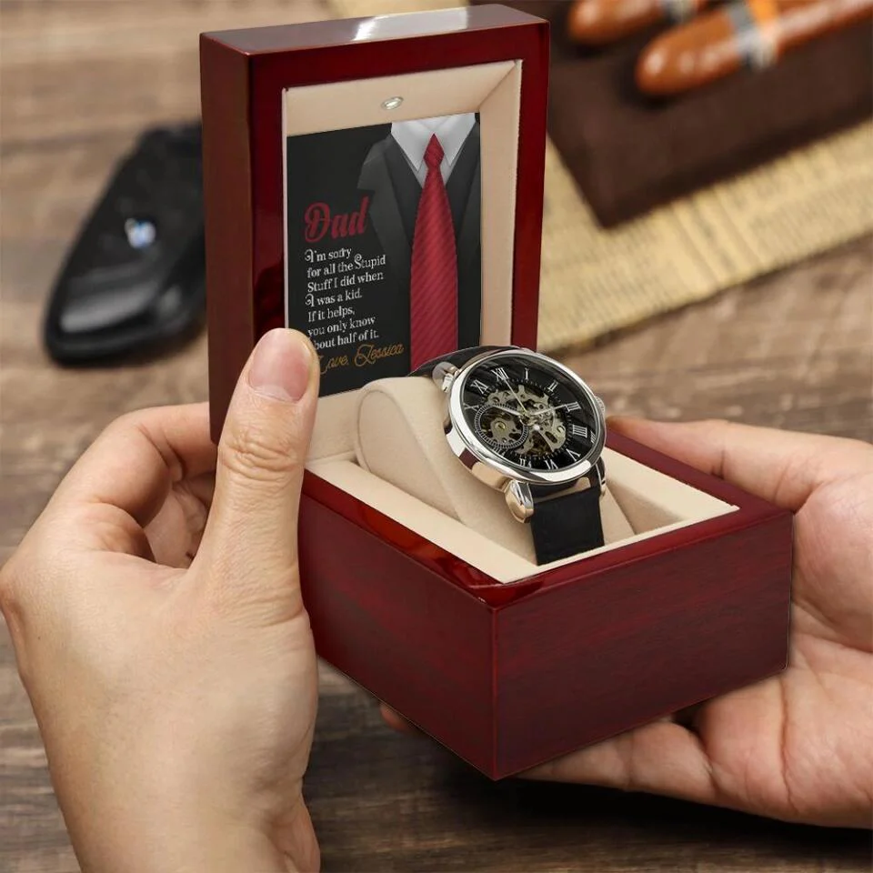 Sorry Dad For What I Did When I Was Young Personalized Watch - Image 9
