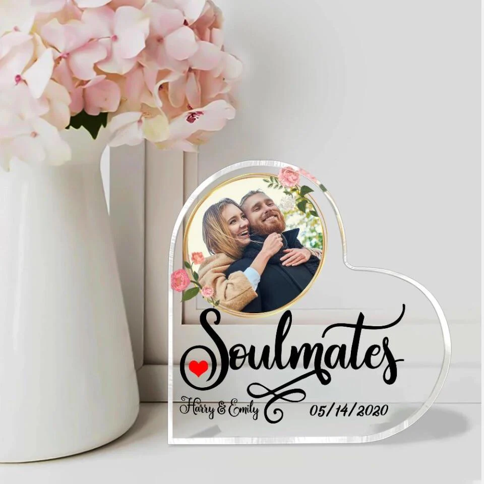 Soulmates Custom Name-Best Personalized Heart Shape Acrylic Gift For Anniversary Girlfriends Boyfriends Husband And Wife-209IHNTHAP670 - Image 3