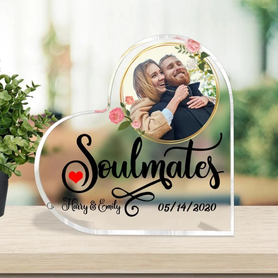 Soulmates Custom Name-Best Personalized Heart Shape Acrylic Gift For Anniversary Girlfriends Boyfriends Husband And Wife-209IHNTHAP670 - Image 4