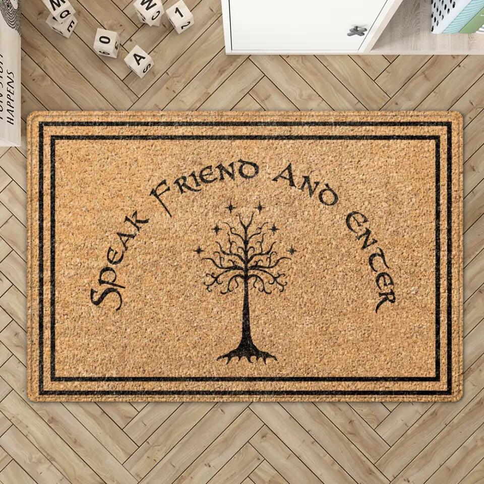 Funny Doormat - Speak Friend and Enter - Movie Door Mats - Funny Gift for Friends - Front Door Decor - Image 3