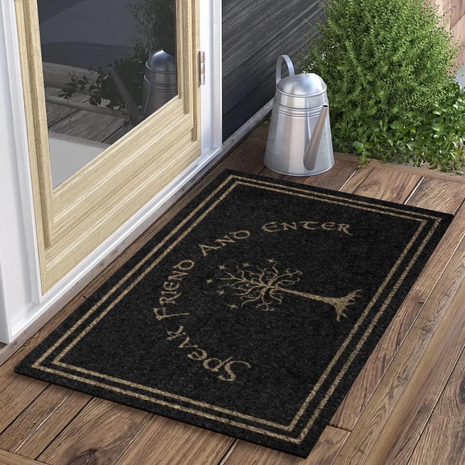 Funny Doormat - Speak Friend and Enter - Movie Door Mats - Funny Gift for Friends - Front Door Decor - Image 4