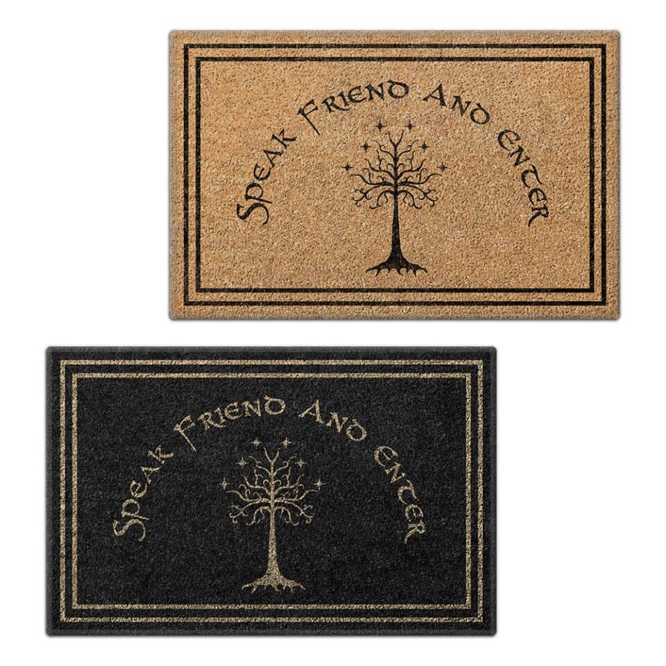 Funny Doormat - Speak Friend and Enter - Movie Door Mats - Funny Gift for Friends - Front Door Decor - Image 6