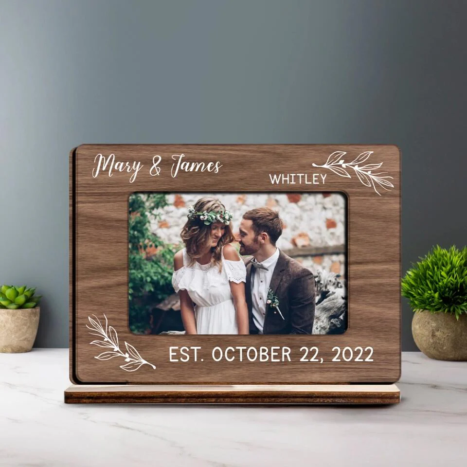 Special Home Decor Couple Goals - Personalized Upload Photo Choose The Background Wooden Plaque - Best Gift For Couple For Him/Her On Anniversary - 212IHPNPWP675 - Image 4