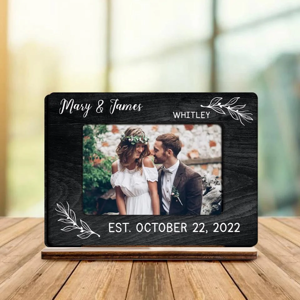 Special Home Decor Couple Goals - Personalized Upload Photo Choose The Background Wooden Plaque - Best Gift For Couple For Him/Her On Anniversary - 212IHPNPWP675 - Image 5