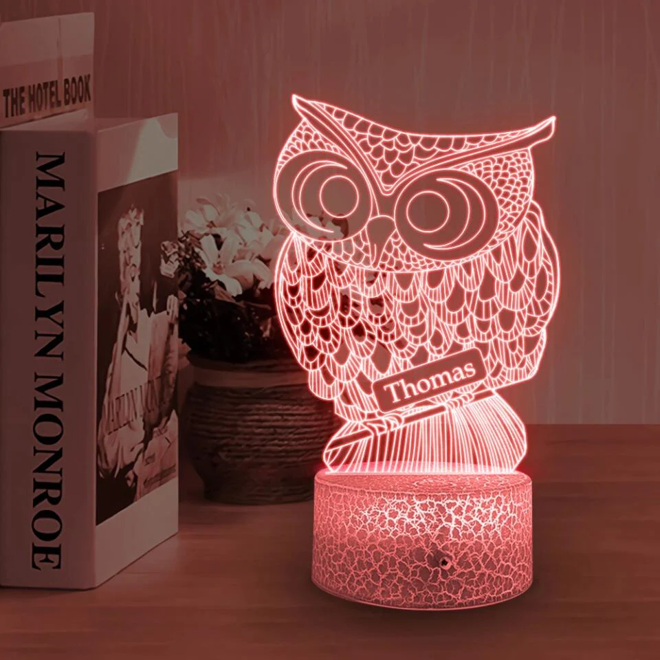 Spirit Animal - Deer Tiger Bear Owl Wolf Personalized 3D Led Light - Image 5