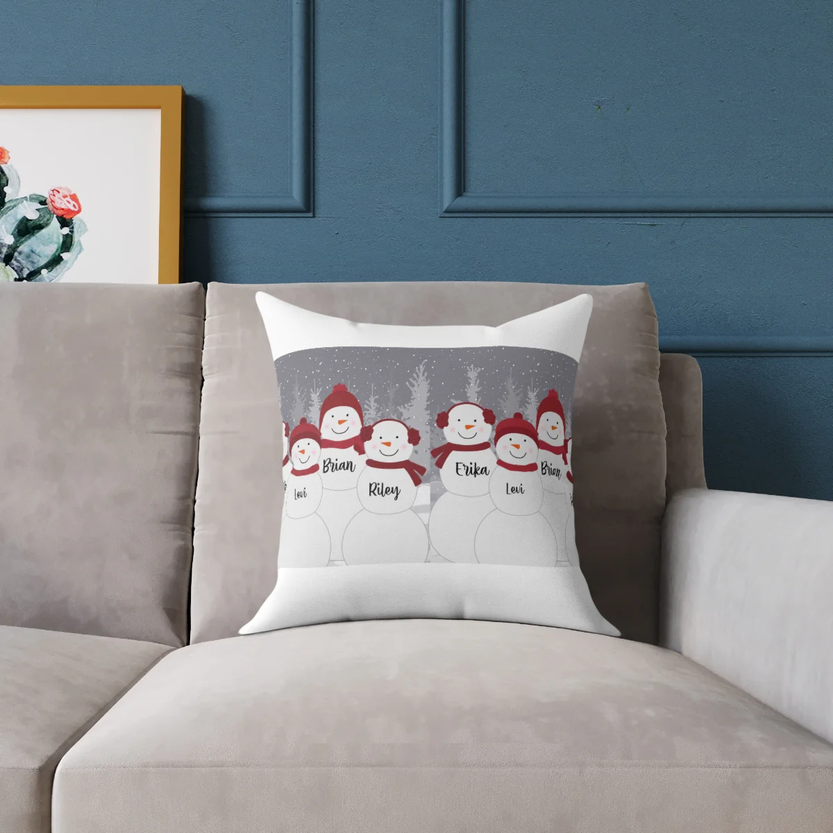 Spun Polyester Personalized Pillow - Image 2