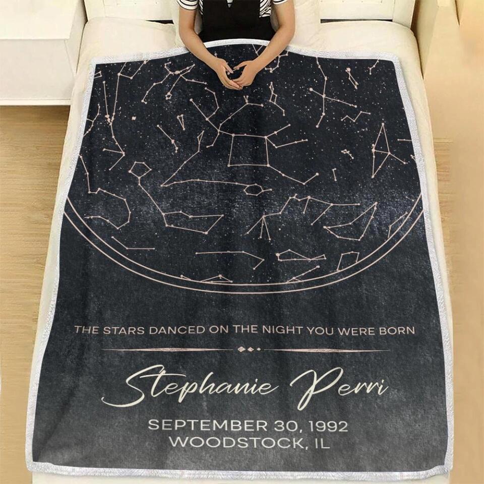 Starmap And Moon With Custom Quote-Best Personalized Blanket Gift For Birthday Anniversary-208IHNBNBL599 - Image 5
