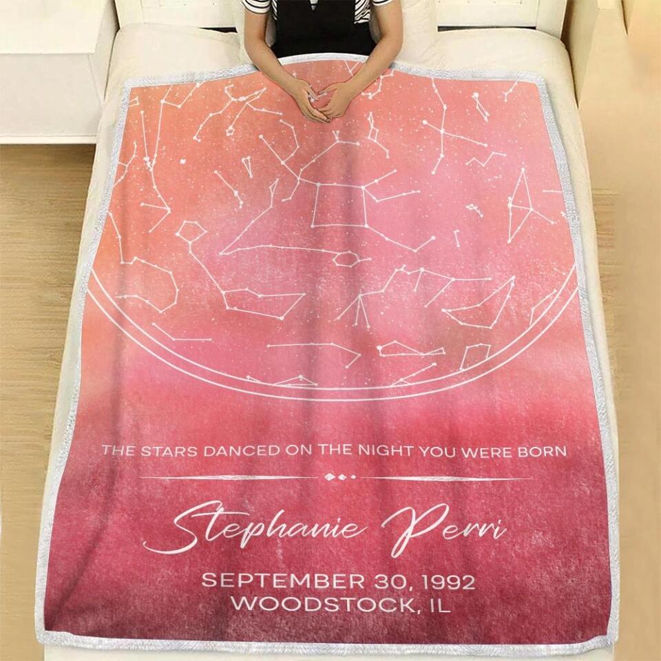 Starmap And Moon With Custom Quote-Best Personalized Blanket Gift For Birthday Anniversary-208IHNBNBL599 - Image 7