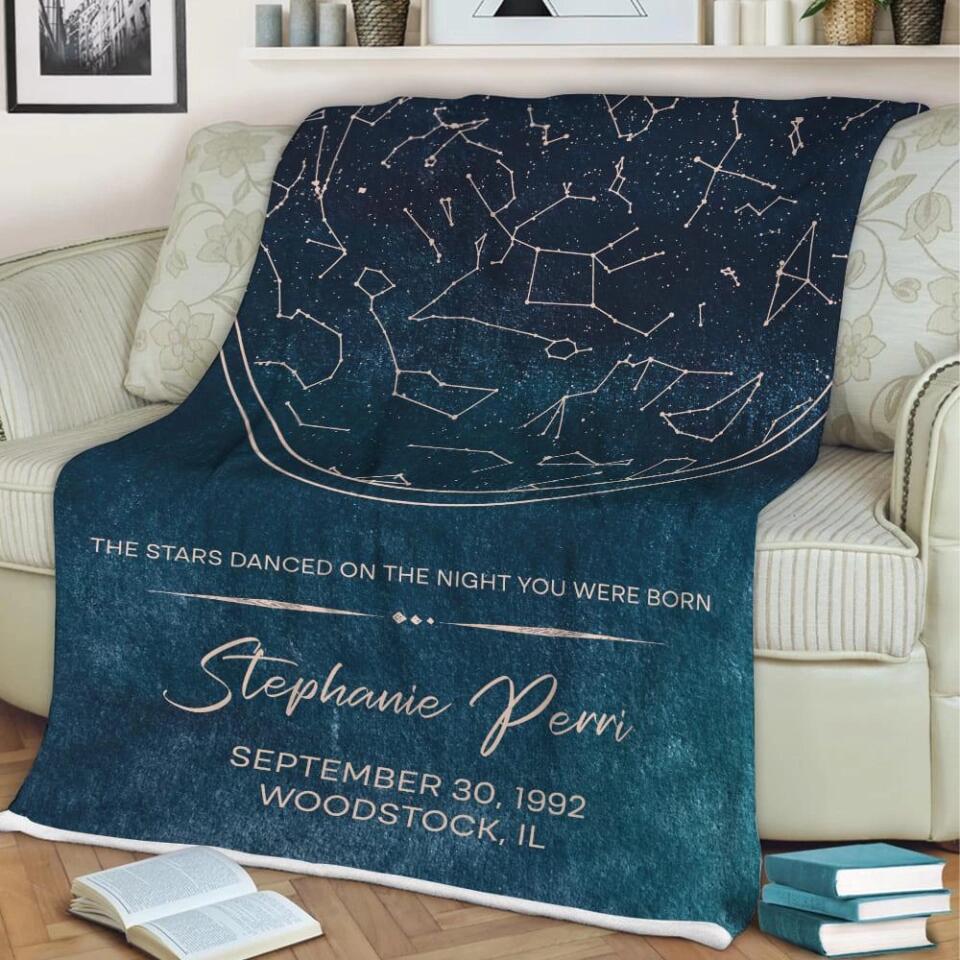 Starmap And Moon With Custom Quote-Best Personalized Blanket Gift For Birthday Anniversary-208IHNBNBL599 - Image 8