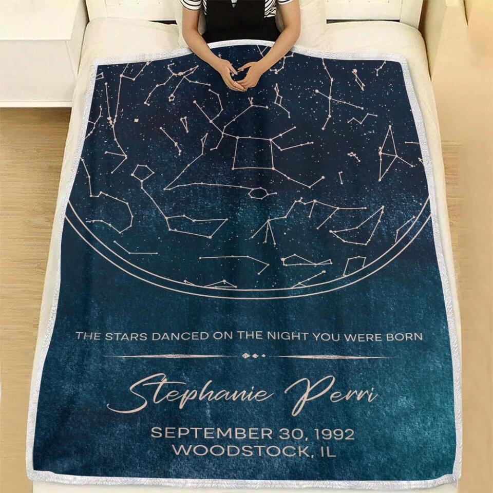 Starmap And Moon With Custom Quote-Best Personalized Blanket Gift For Birthday Anniversary-208IHNBNBL599 - Image 9