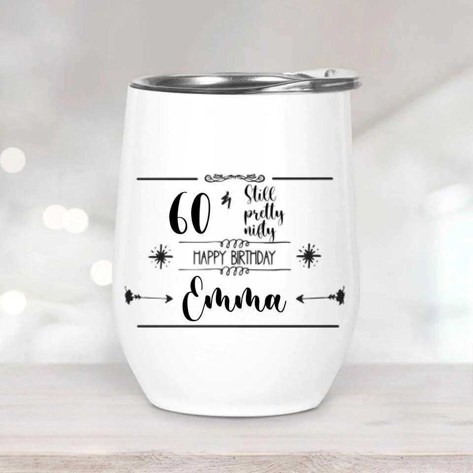 Still Pretty Nifty Happy BirthdayPersonalized Tumbler - Image 3