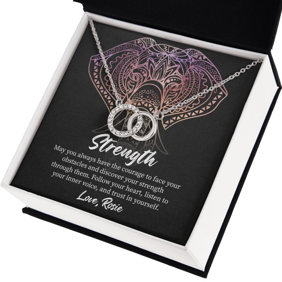 Personalized Valentine Gifts - Strength Follow Your Heart Personalized Necklace Gifts For Her - Image 22