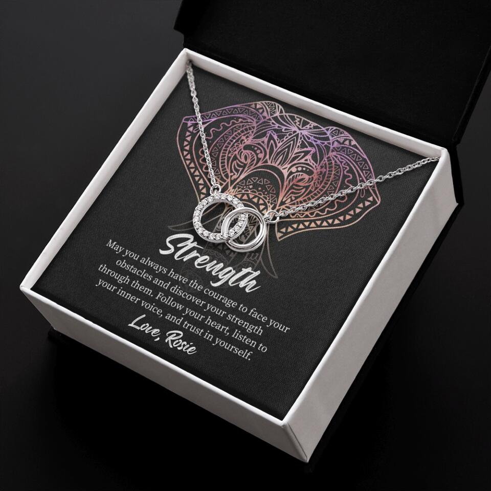 Personalized Valentine Gifts - Strength Follow Your Heart Personalized Necklace Gifts For Her - Image 23