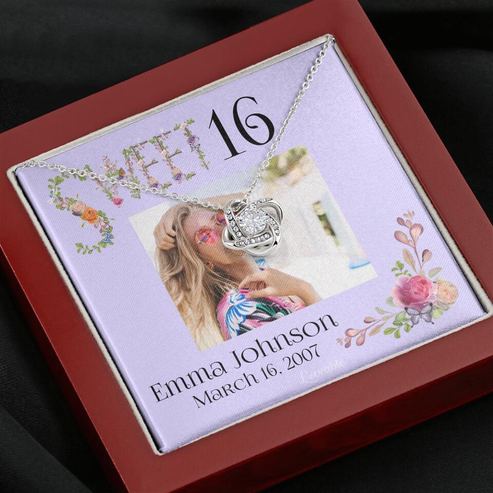 Sweet 16 - Personalized Necklace - Custom Name & Age - 16th Birthday Gift for Daughter - Image 10