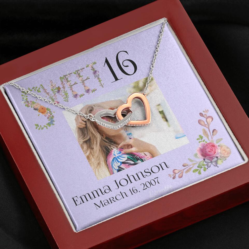 Sweet 16 - Personalized Necklace - Custom Name & Age - 16th Birthday Gift for Daughter - Image 22