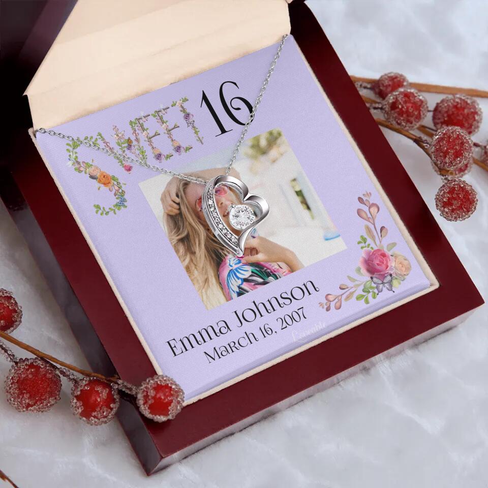 Sweet 16 - Personalized Necklace - Custom Name & Age - 16th Birthday Gift for Daughter - Image 39