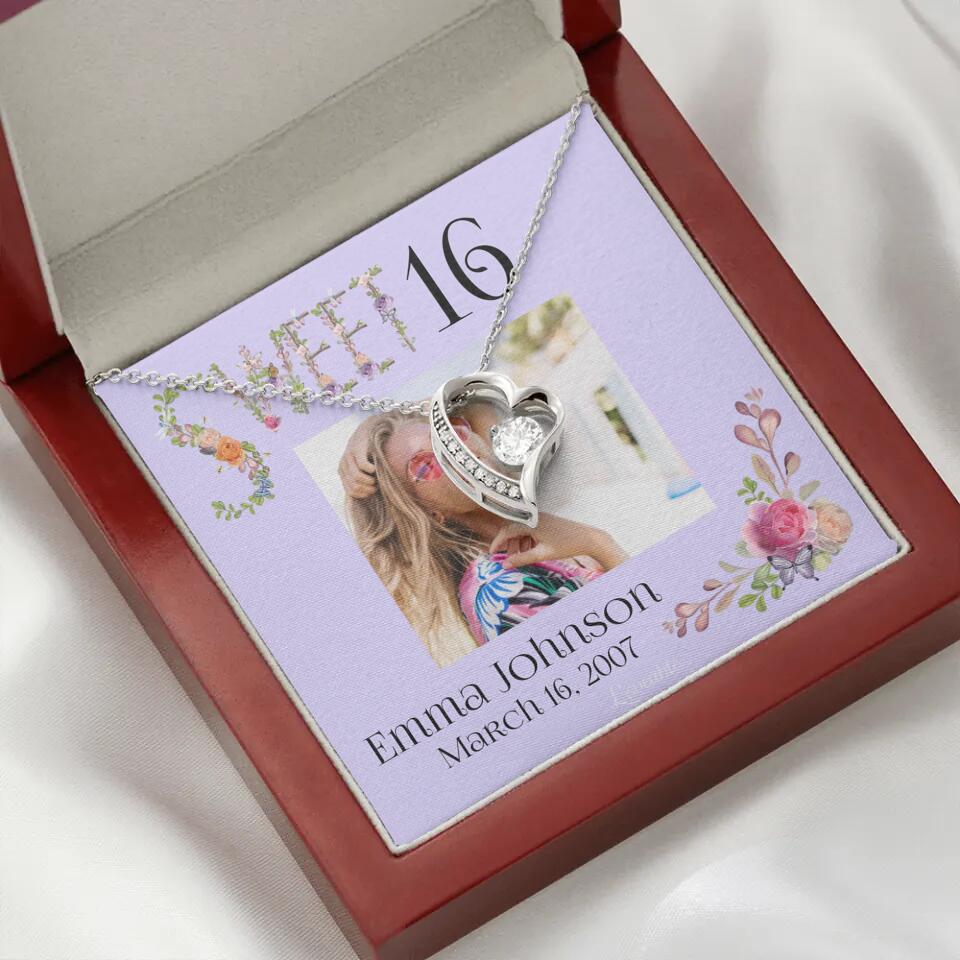 Sweet 16 - Personalized Necklace - Custom Name & Age - 16th Birthday Gift for Daughter - Image 40