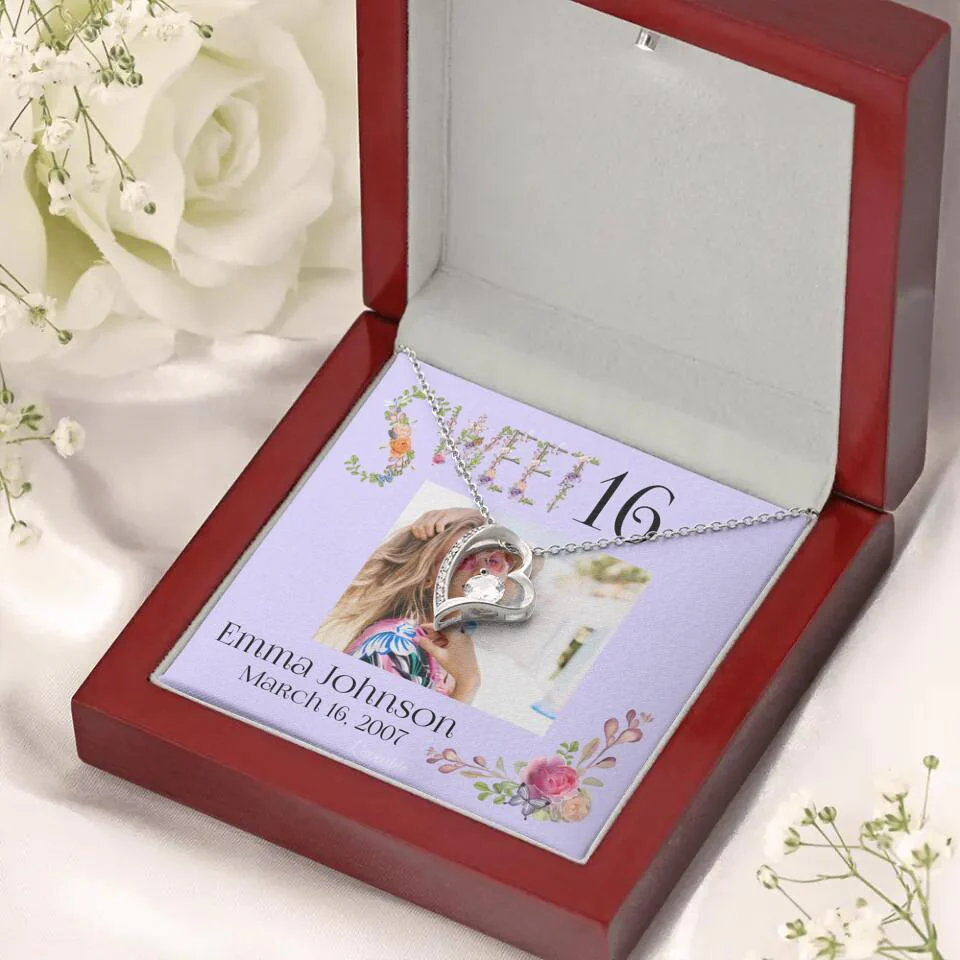 Sweet 16 - Personalized Necklace - Custom Name & Age - 16th Birthday Gift for Daughter - Image 42