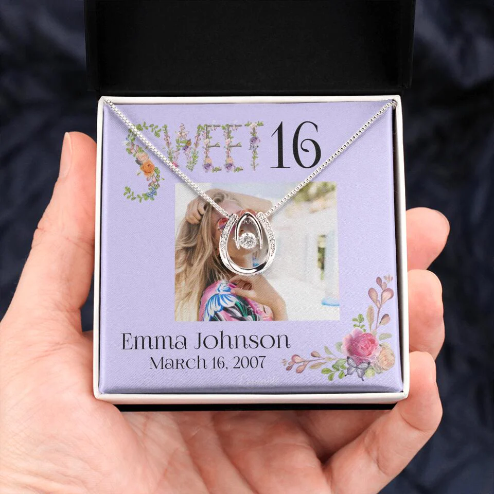 Sweet 16 - Personalized Necklace - Custom Name & Age - 16th Birthday Gift for Daughter - Image 52