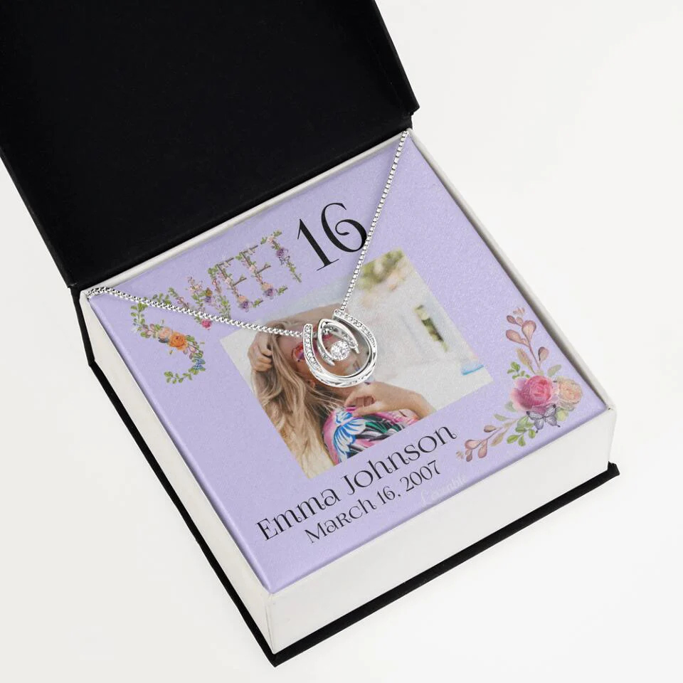 Sweet 16 - Personalized Necklace - Custom Name & Age - 16th Birthday Gift for Daughter - Image 53