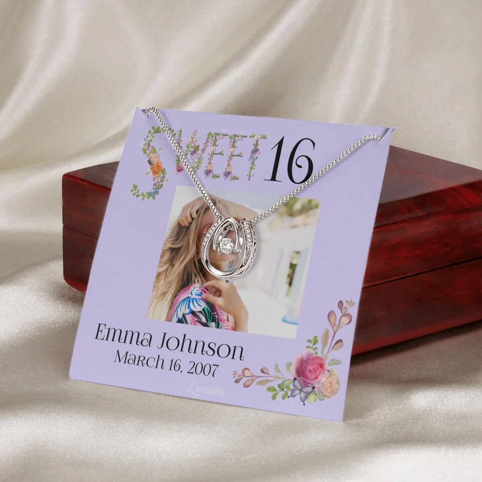 Sweet 16 - Personalized Necklace - Custom Name & Age - 16th Birthday Gift for Daughter - Image 57