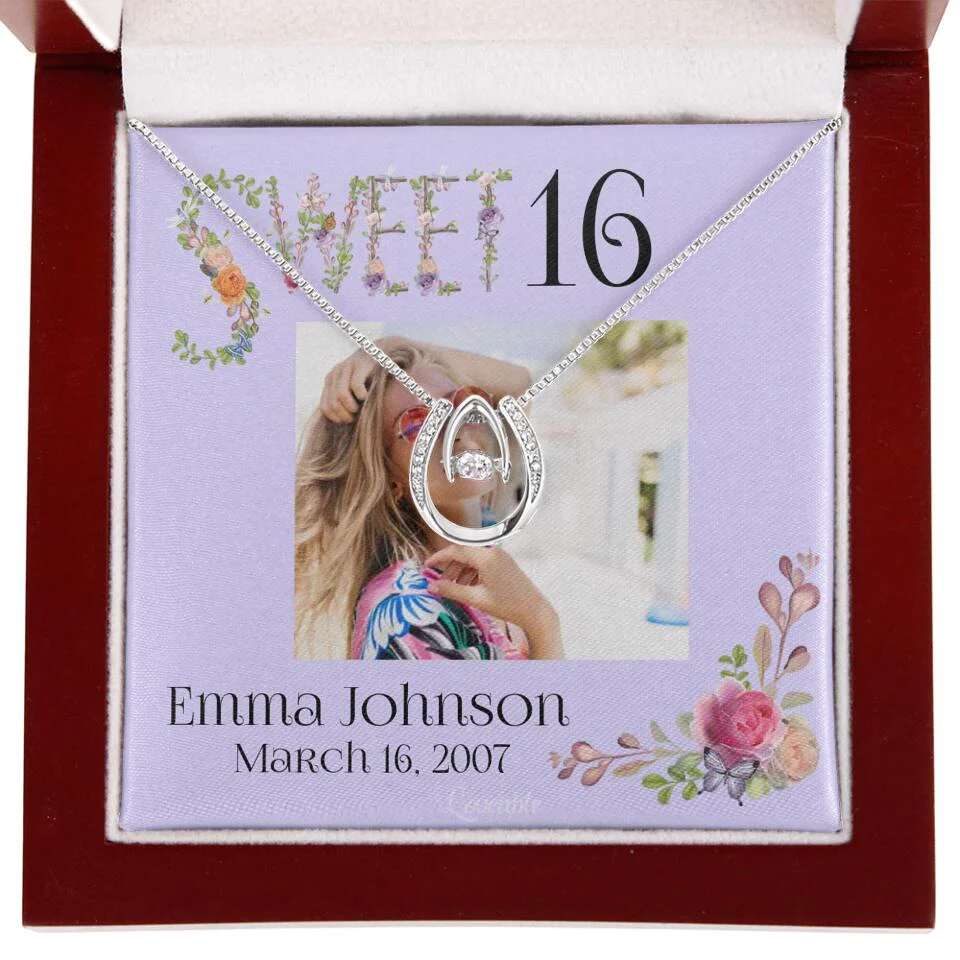 Sweet 16 - Personalized Necklace - Custom Name & Age - 16th Birthday Gift for Daughter - Image 58