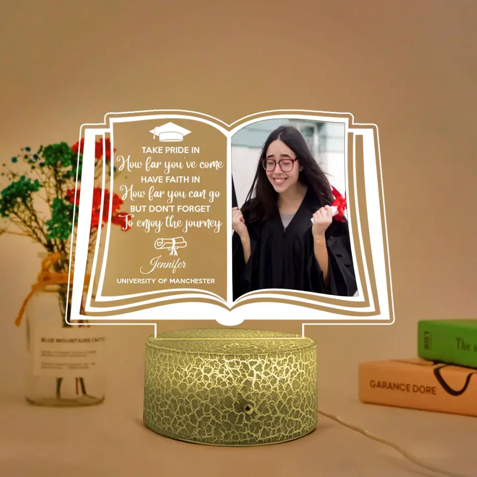 Take Pride In How Far You've Come Personalized Led Light