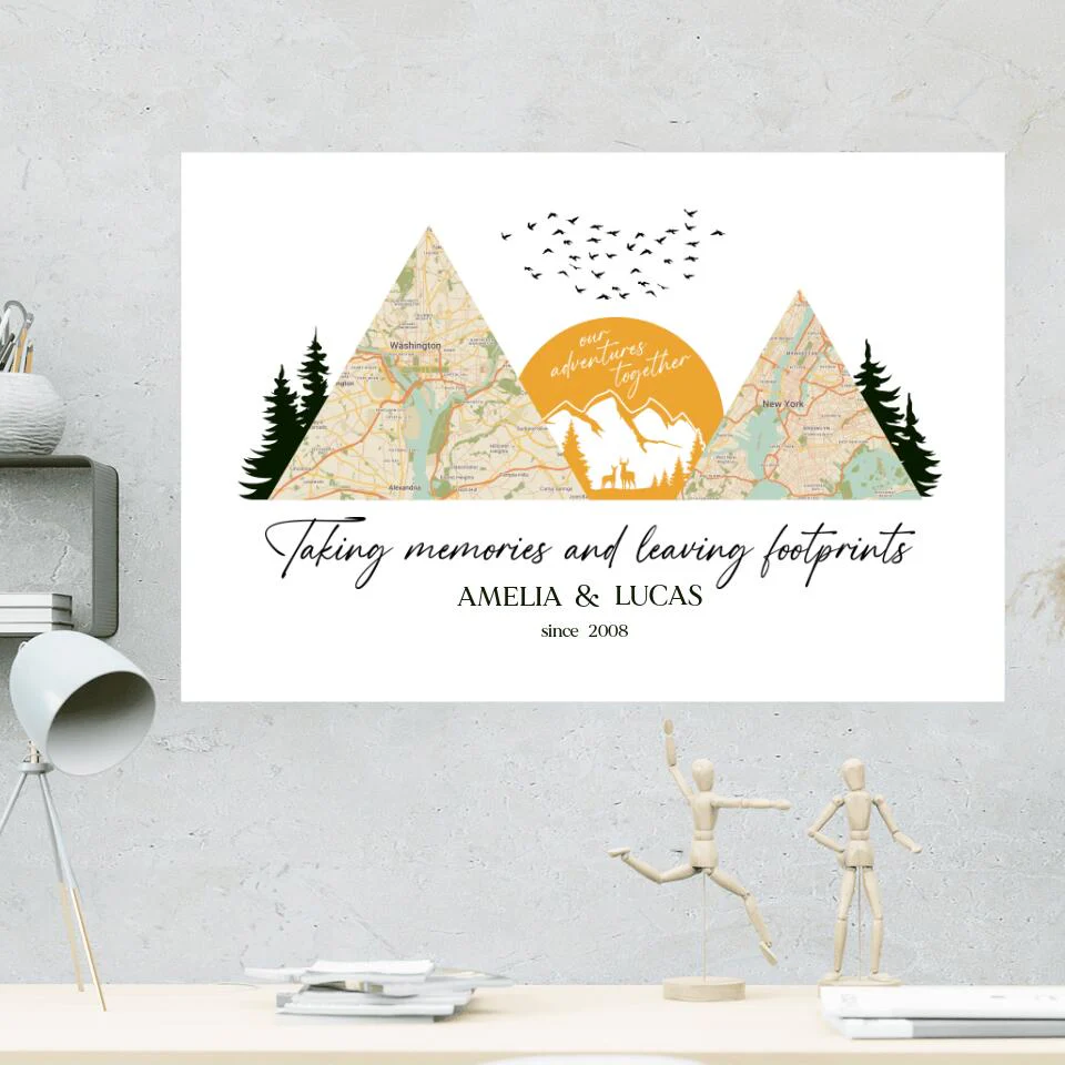 Taking Memories And Leaving Footprints Custom Canvas Poster Gift For Camping Lovers - Image 5