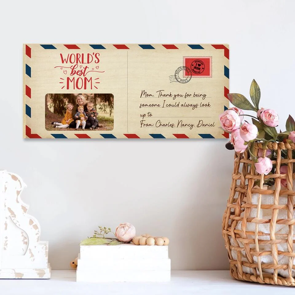World Best Mom/Dad, Thank You for Being Someone - Personalized Wooden Sign - Birthday Gift for Mommy Daddy - Image 4