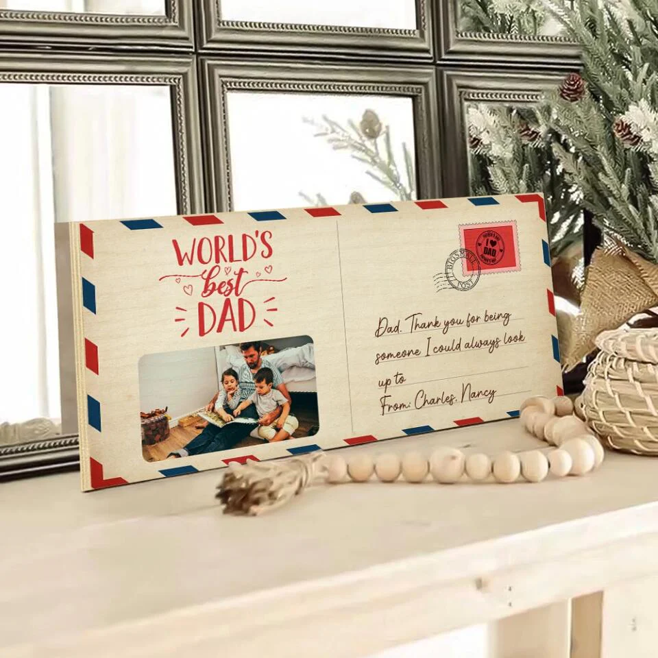 World Best Mom/Dad, Thank You for Being Someone - Personalized Wooden Sign - Birthday Gift for Mommy Daddy - Image 5
