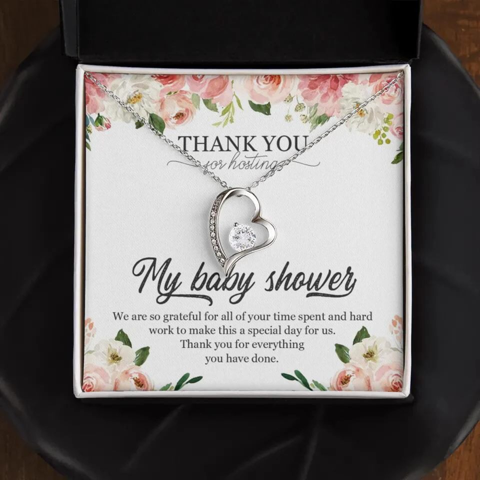 Thank You for Hosting My Baby Shower Special Necklace Appreciation Gift - Image 10