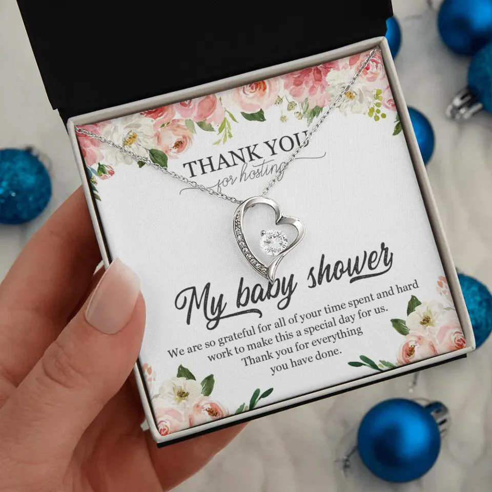 Thank You for Hosting My Baby Shower Special Necklace Appreciation Gift - Image 11