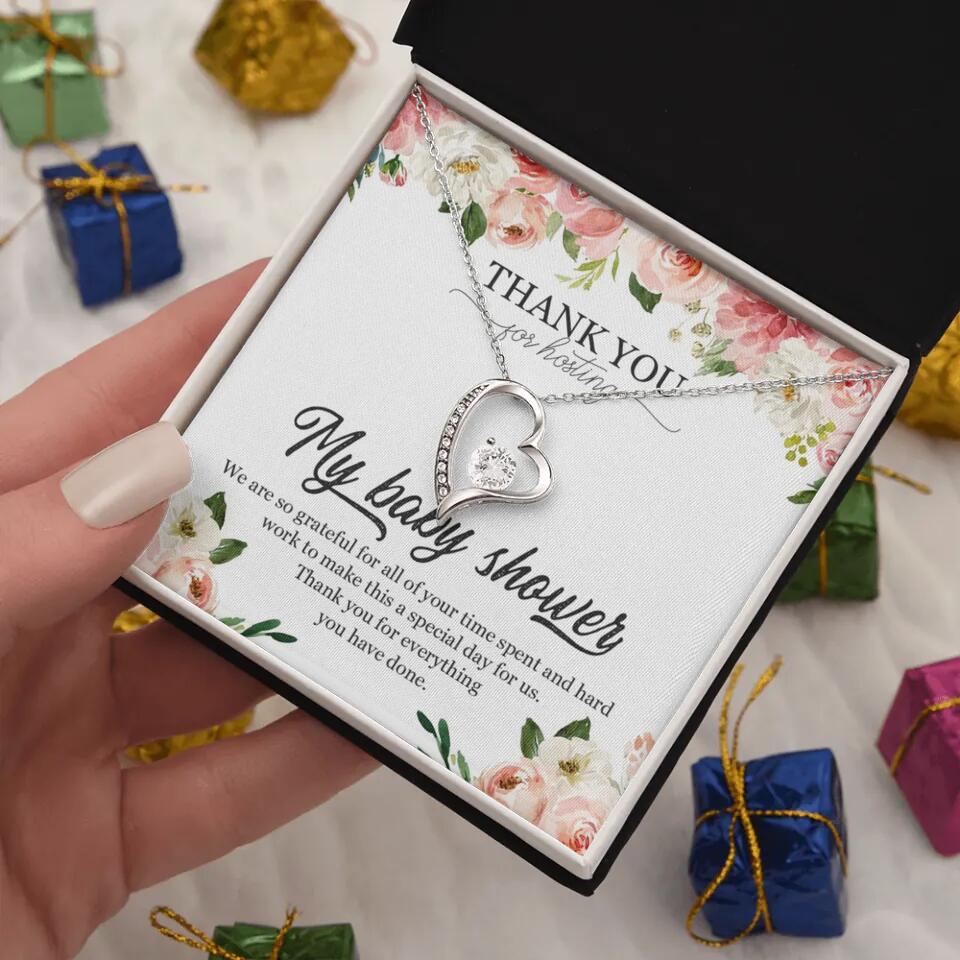 Thank You for Hosting My Baby Shower Special Necklace Appreciation Gift - Image 12