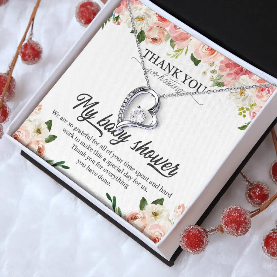 Thank You for Hosting My Baby Shower Special Necklace Appreciation Gift - Image 13