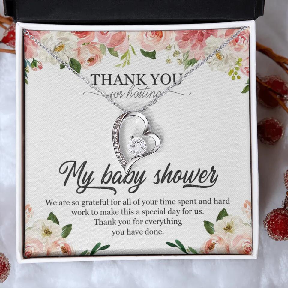 Thank You for Hosting My Baby Shower Special Necklace Appreciation Gift - Image 14