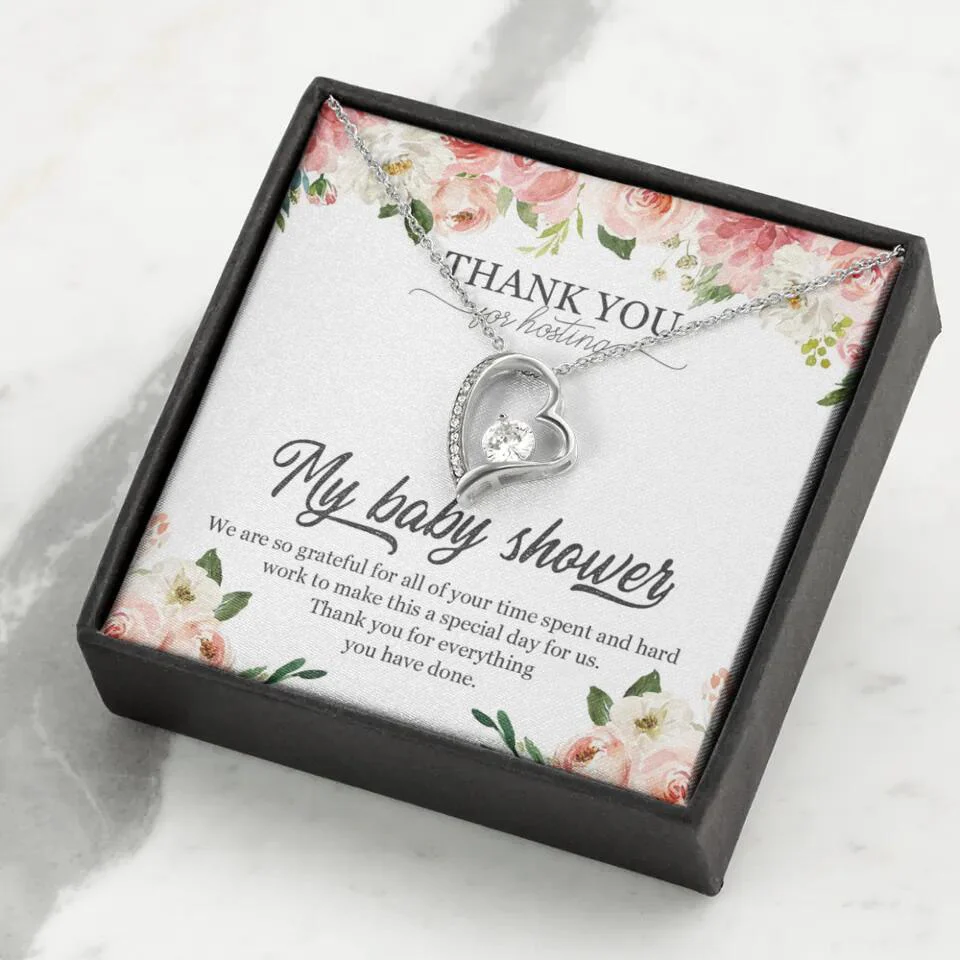 Thank You for Hosting My Baby Shower Special Necklace Appreciation Gift - Image 15