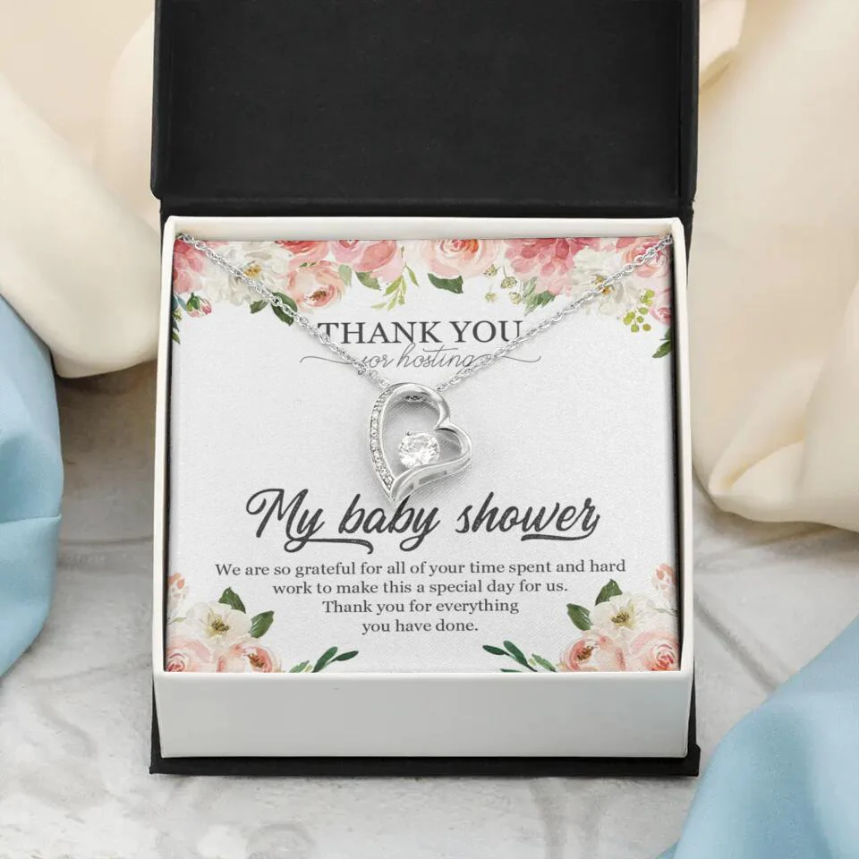 Thank You for Hosting My Baby Shower Special Necklace Appreciation Gift - Image 16