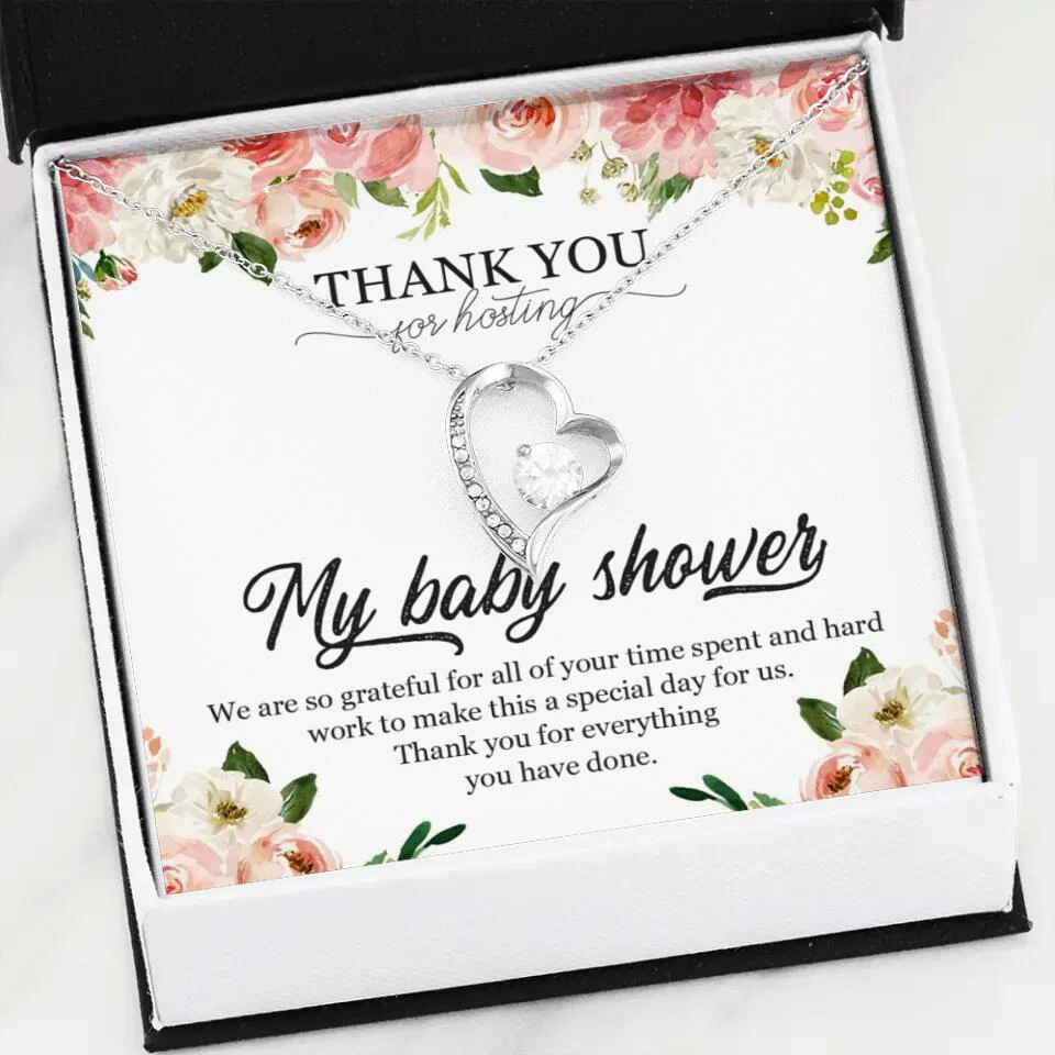 Thank You for Hosting My Baby Shower Special Necklace Appreciation Gift - Image 17