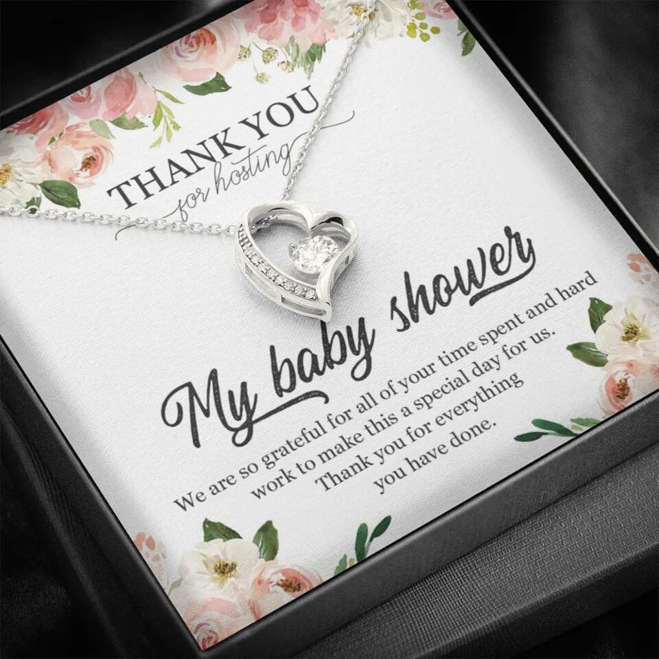 Thank You for Hosting My Baby Shower Special Necklace Appreciation Gift - Image 19